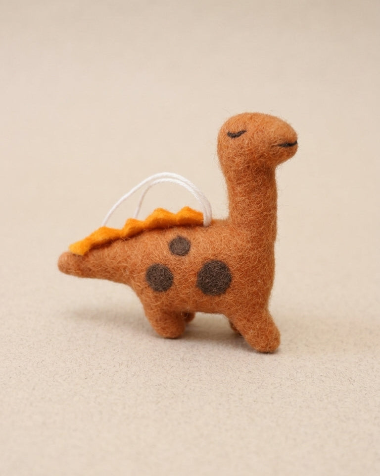 Handmade Wool Felt Stegosaurus Ornament