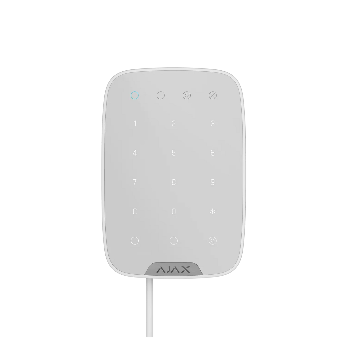 AJAX#44401 Ajax Superior KeyPad Fibra Wired Touch Keypad – White / Black