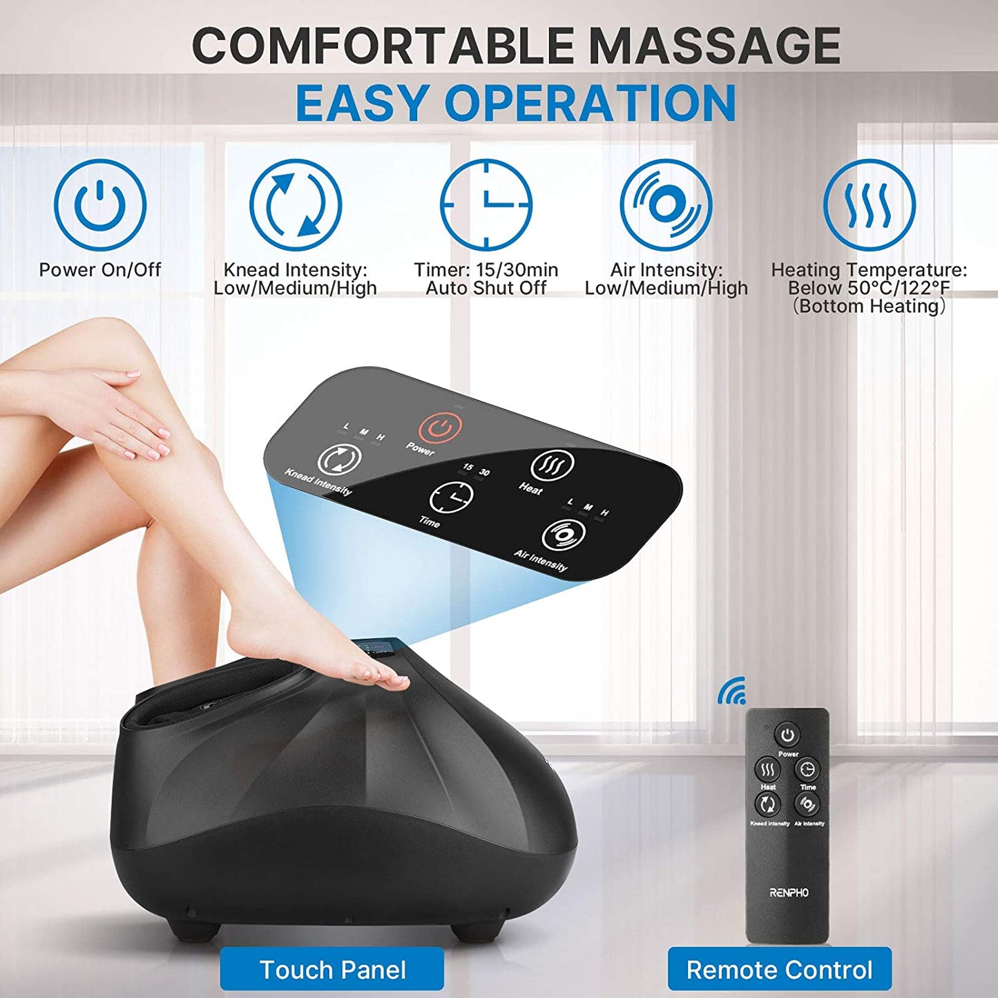 Heating Foot Massager with Remote Control
