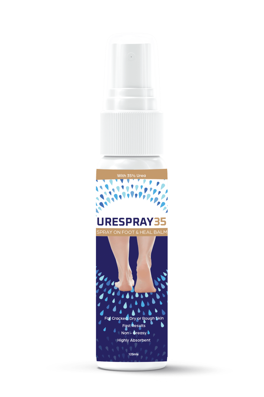 UreSpray 35% 125mL Moisturiser Spray for Dry Cracked Callus Feet