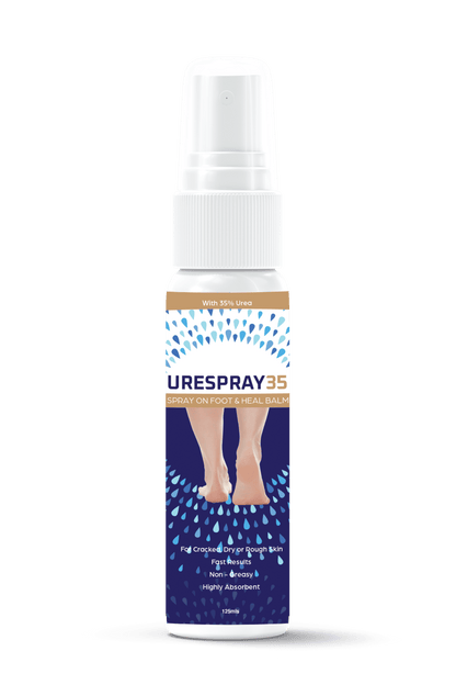 UreSpray 35% 125mL Moisturiser Spray for Dry Cracked Callus Feet