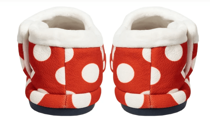 Archline Orthotic Slippers Closed – Red with White Polkadots