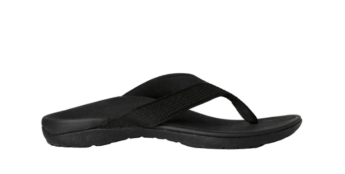 Axign Premium Orthotic Flip Flops with Arch Support – Black (Womens)