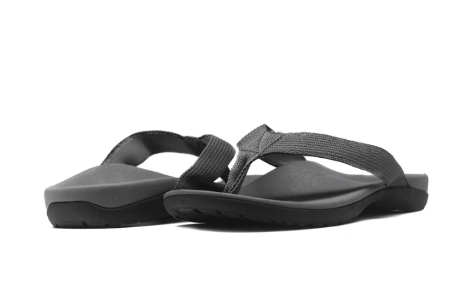 Axign Premium Orthotic Flip Flops with Arch Support – Grey (Womens)