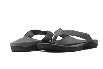 Axign Premium Orthotic Flip Flops with Arch Support – Grey (Womens)