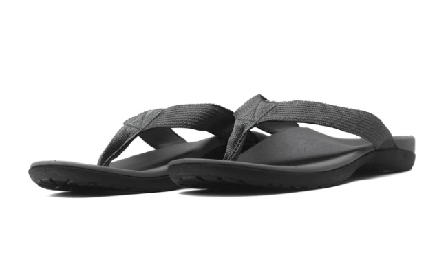 Axign Premium Orthotic Flip Flops with Arch Support – Khaki (Mens)
