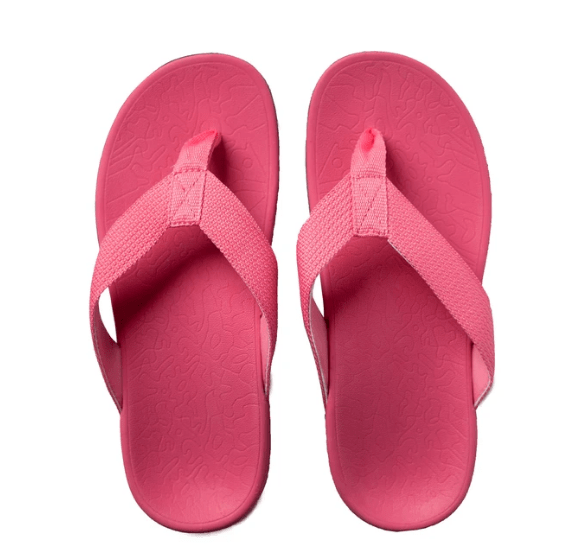Axign Premium Orthotic Flip Flops with Arch Support – Pink