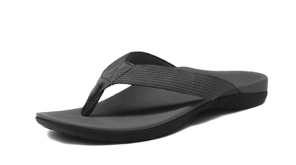 Axign Premium Orthotic Flip Flops with Arch Support – Grey (Womens)