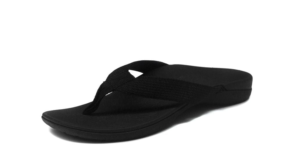 Axign Premium Orthotic Flip Flops with Arch Support – Black (Womens)