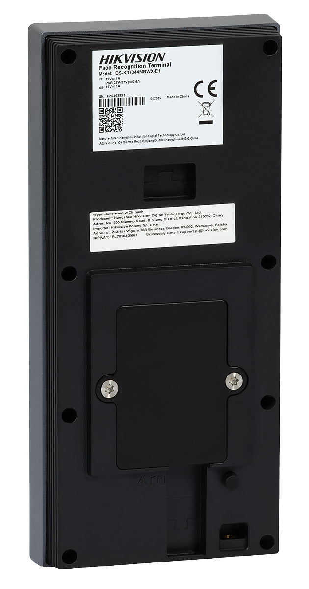 HIKVISION 4.5″ Touchscreen Face Recognition Access Terminal – DS‑K1T344MBWX‑E1 door station