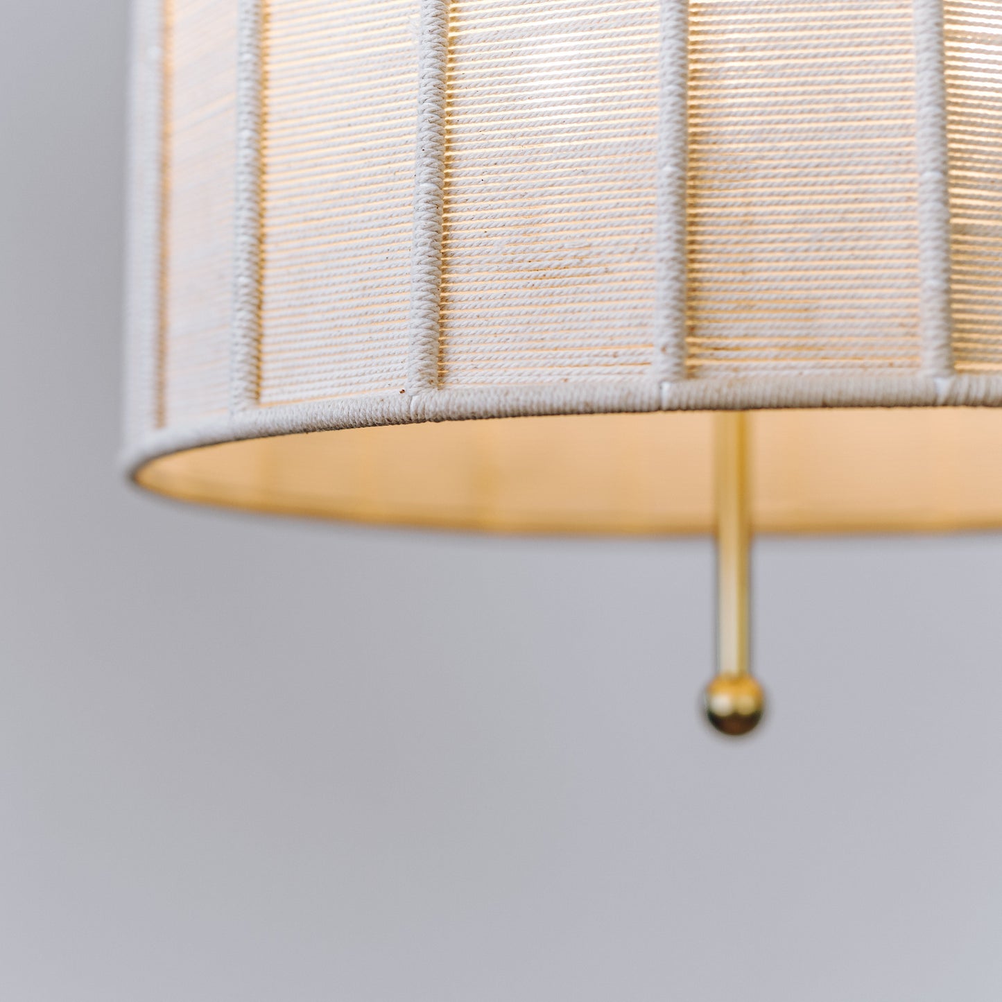Gabrielle Rope Pendant Light with Gold Hardware