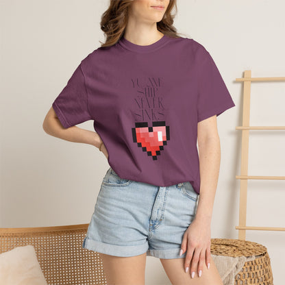 Pixel Heart Unisex Tee  Retro 8 Bit Gaming Shirt |By Aprasi