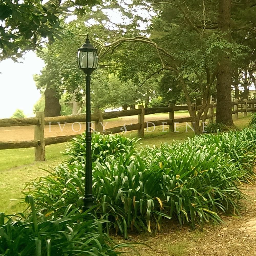 Victorian Garden Lamp Post  - Black