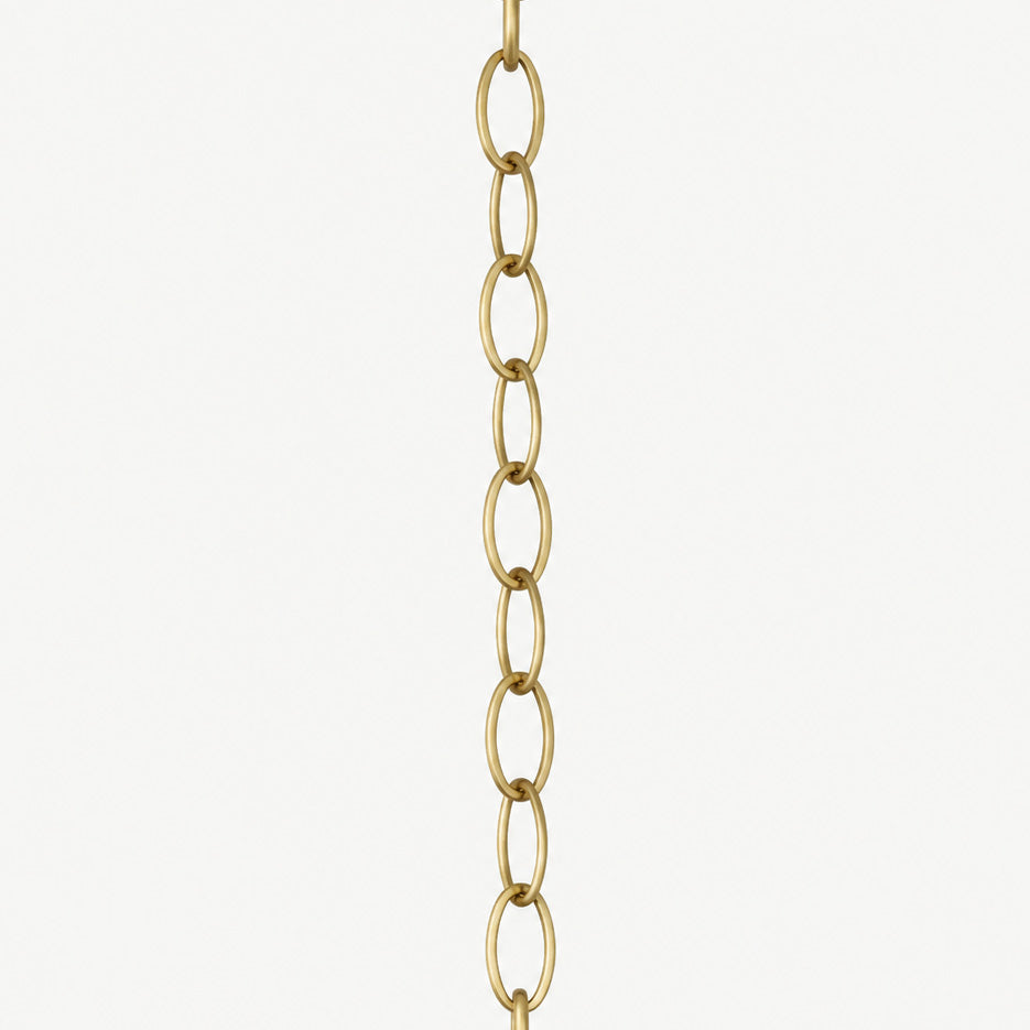 100cm Chain Extension Including Carabiner - Brushed Brass (Gold)