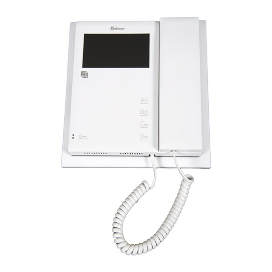 Golmar GL‑Tekna‑S Plus 4.3″ Colour Video Intercom Monitor – CAT5 / 3‑Wire + Coax, Hands‑Free, Intercom, Concierge/ Panic Call (SKU GL‑Tekna‑S Plus)