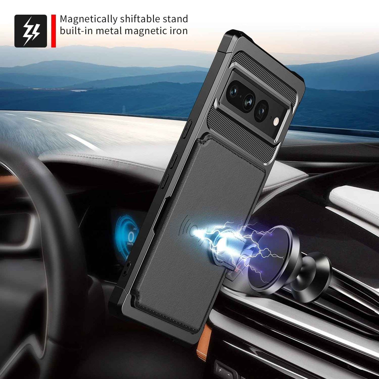 Google Pixel 7 Shockproof Wallet Case