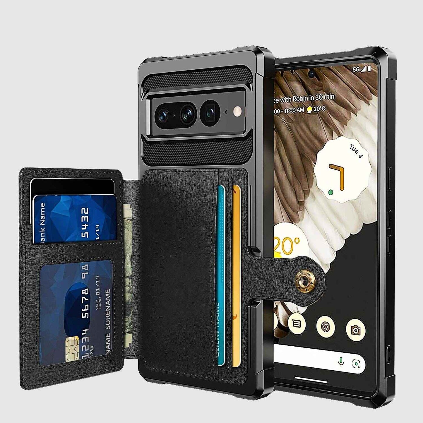 Google Pixel 7 Shockproof Wallet Case
