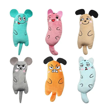 Cat Dog Mouse Crinkle Kicker Plush Toy  Soft Stuffed Animal 16cm Cute Animal Plushie Gift