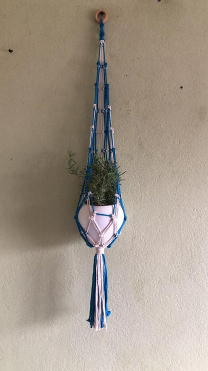 Two Tone Macrame Plant Hanger