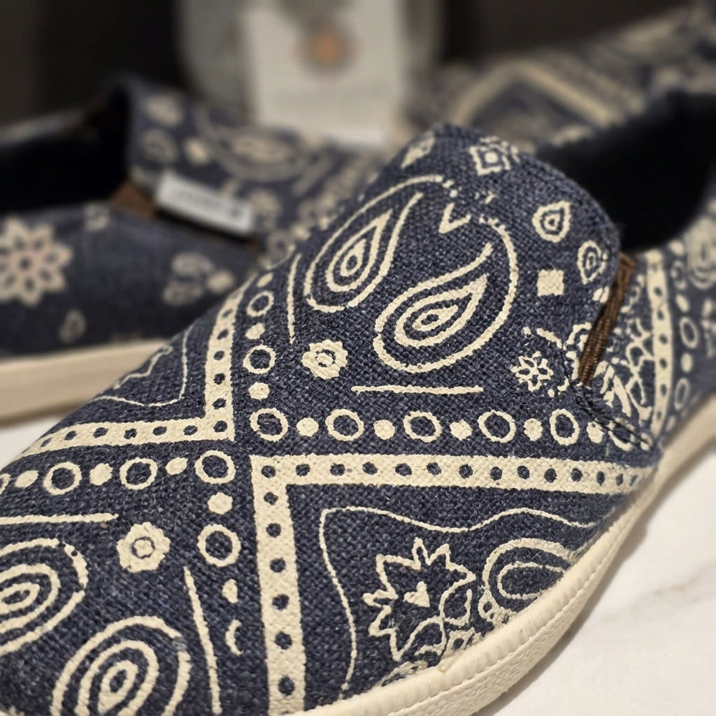 Organic Hemp Shoes – Mandala Slip-On Hemp Shoes Australia