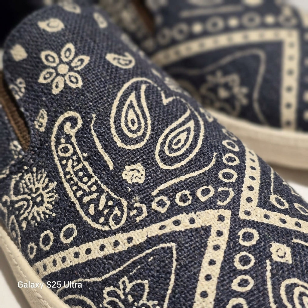 Organic Hemp Shoes – Mandala Slip-On Hemp Shoes Australia