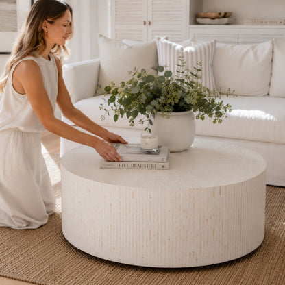 Hanora Mother of Pearl Inlay Coffee Table