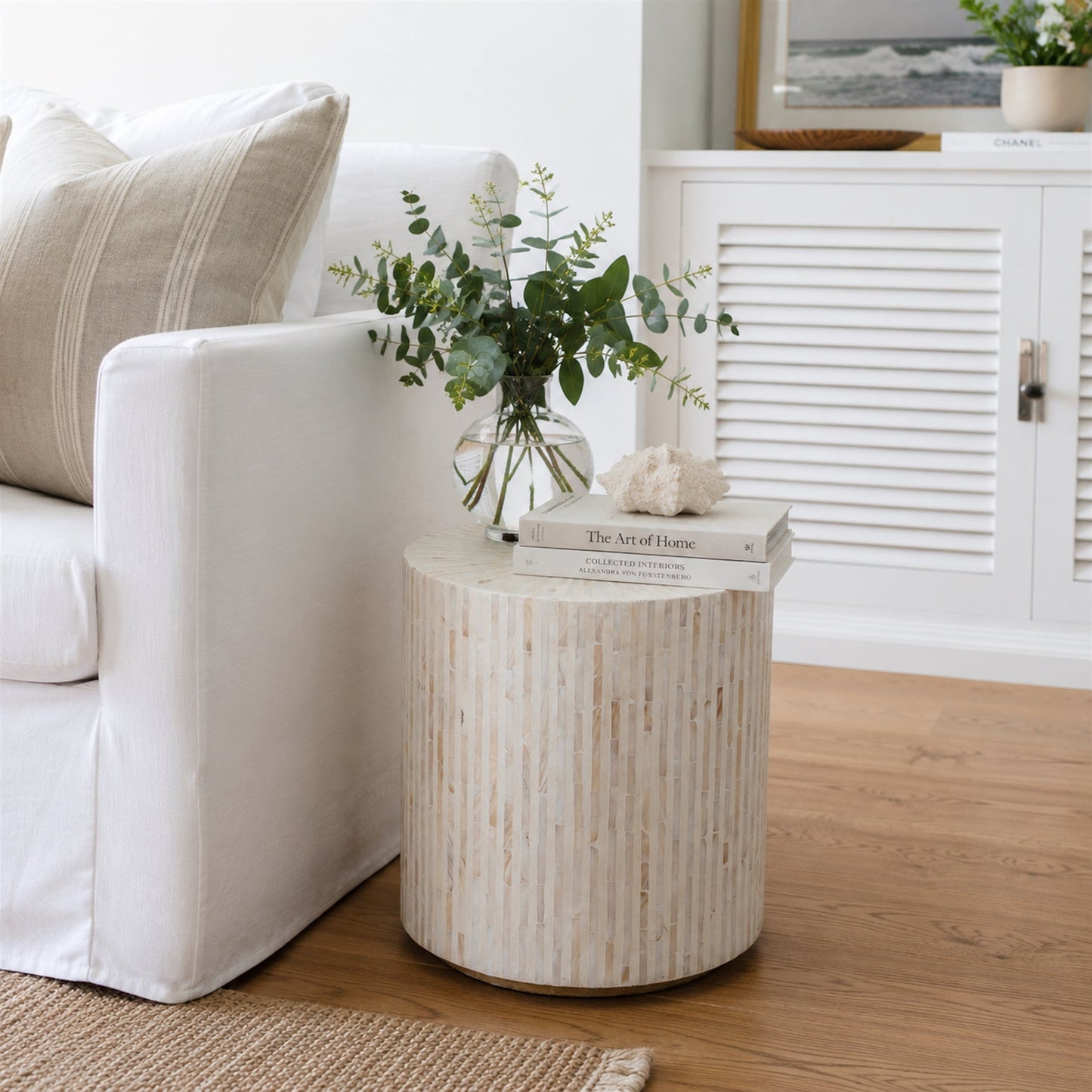 Hanora Mother of Pearl Inlay Side Table