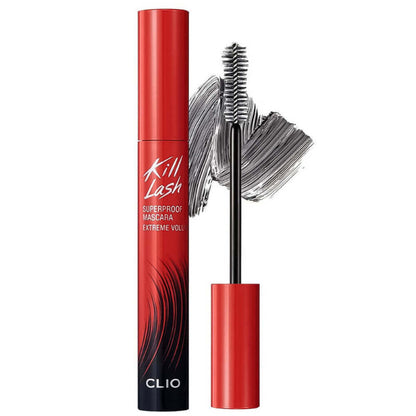 CLIO Kill Lash Superproof mascara, red sleek volume tube and brush