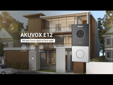 Akuvox E12S – Compact SIP Video Door Phone with 2MP Camera, RFID, NFC & Bluetooth