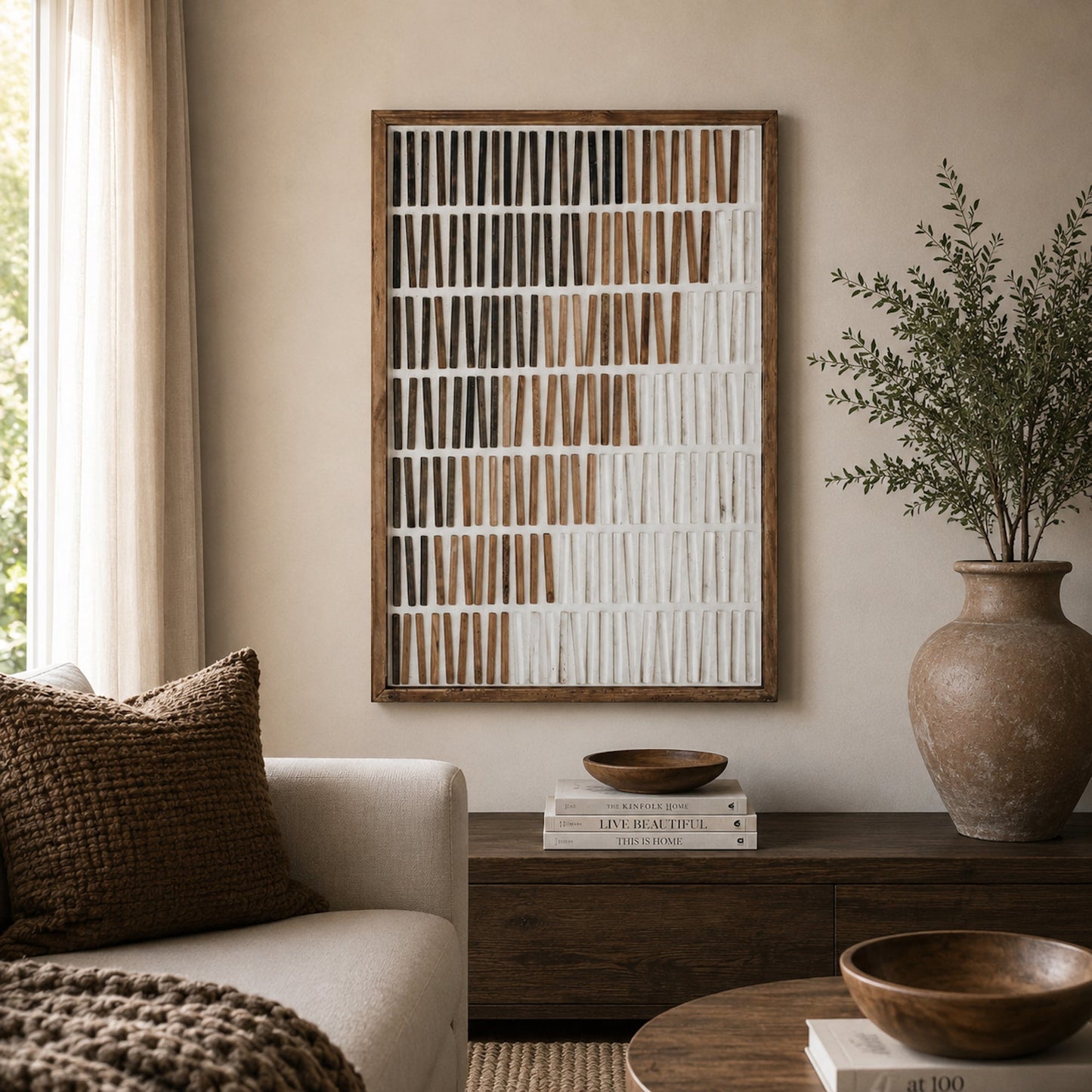 Hushed Tones - Ready To Hang Wall Art - 62x82cm