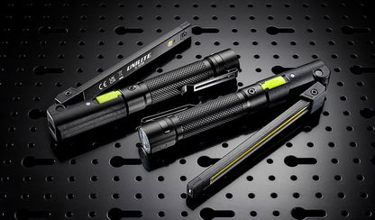 Unilite IL-425R Folding Inspection Rechargeable LED Light | 425 Lumens, Magnetic Base, Pocket Clip, Heavy-Duty, USB-C Fast Charging