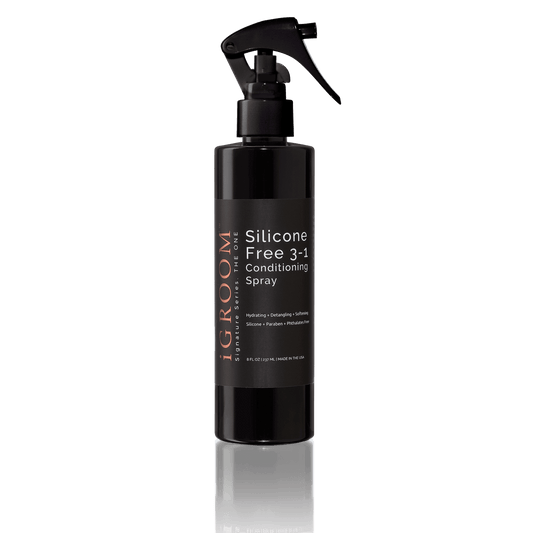 Silicone-free 3-in-1 conditioning spray bottle with pump nozzle, 8oz