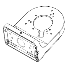 DAHUA DH-PFB205W-E-B Wall Mount Bracket for Dome/Turret Cameras - Black Aluminium Alloy, 2KG Max Load