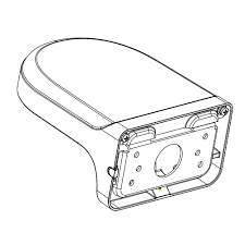 DAHUA DH-PFB205W-E-B Wall Mount Bracket for Dome/Turret Cameras - Black Aluminium Alloy, 2KG Max Load