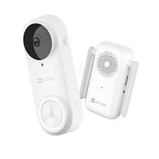 EZVIZ DB2 Wire-Free 2K Video Doorbell with Chime – Smart PIR Detection, Two-Way Audio, IP65, Rechargeable Battery