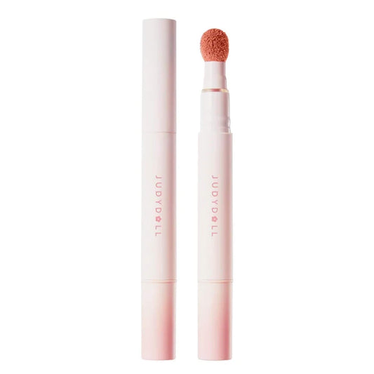 Matte stay lip cream tubes with fluffy applicator brush, light pink