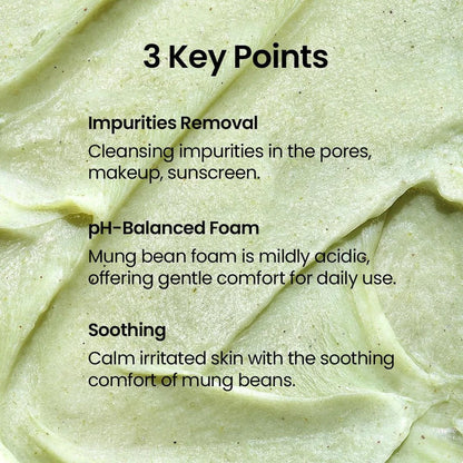Beplain Mung Bean Gentle Cleansing Set (Foam 80ml + Cleansing Oil 200ml + Pore Clay Mask 120ml)