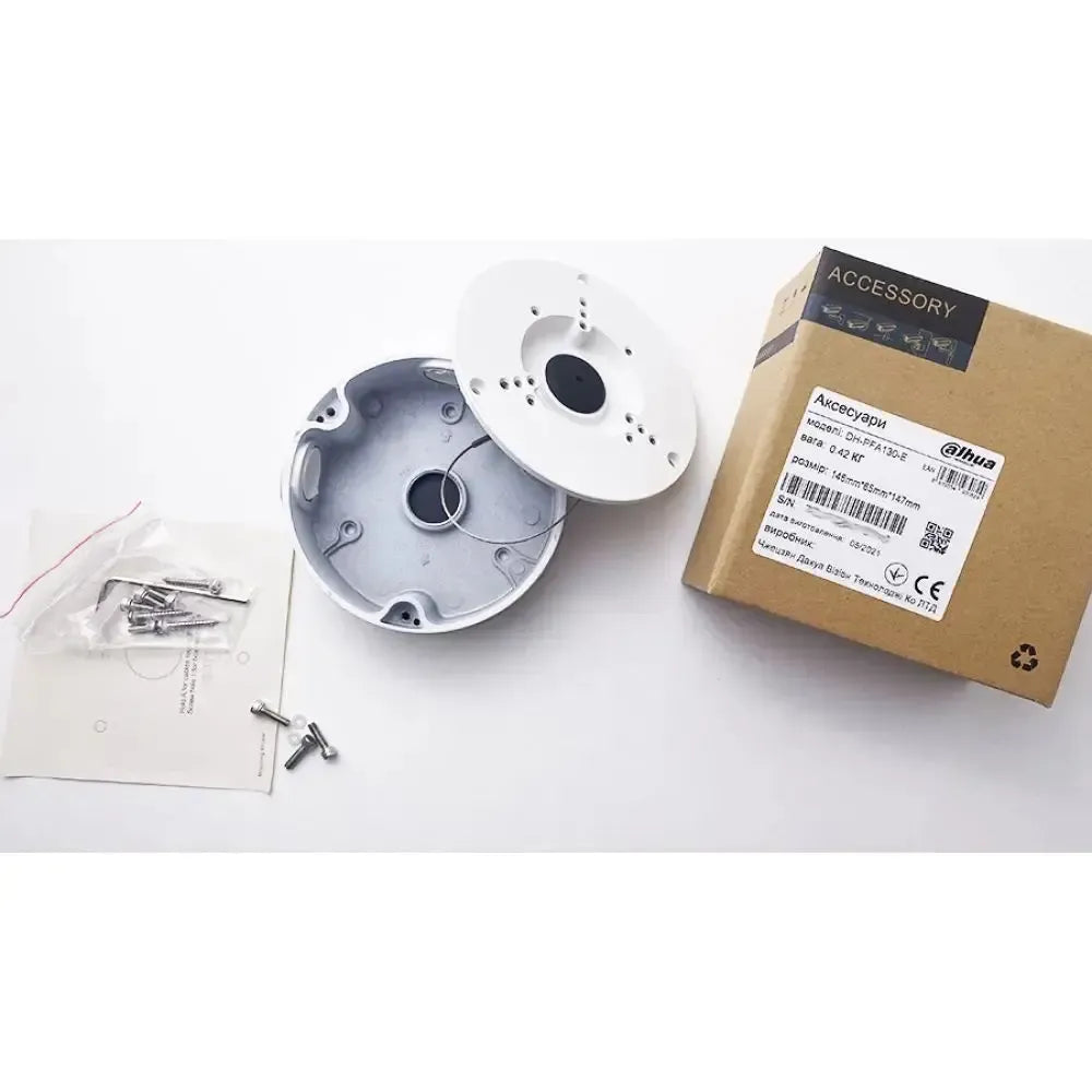 Dahua DH-PFA130-E Water-proof Junction Box | Durable IP66 Aluminum Camera Mount Accessory