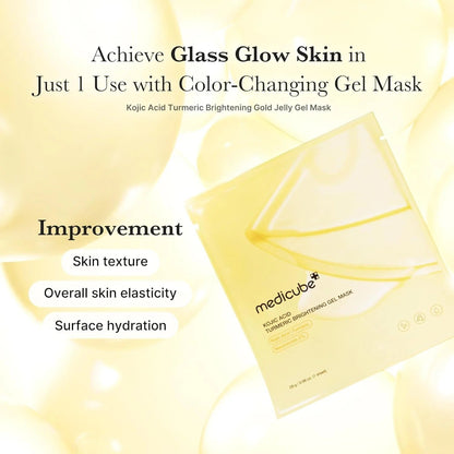 MEDICUBE Kojic Acid Turmeric Brightening Gel Mask – Radiance-Boosting Sheet Mask