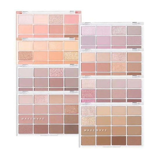 WAKEMAKE Soft Blurring Eye Palette assortment with assorted matte and shimmer shades