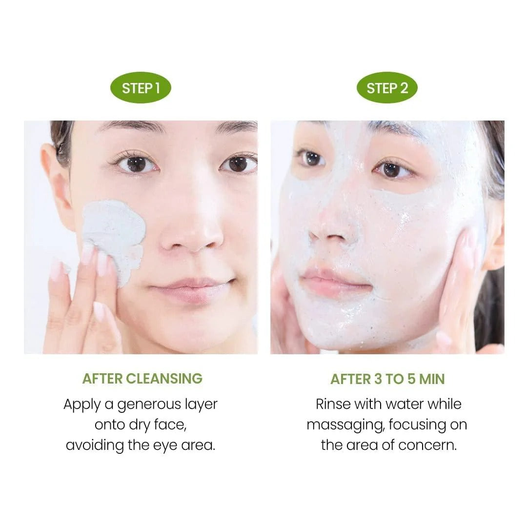 Beplain Mung Bean Pore Clay Mask 120ml + Pore Serum 1ml × 3pcs set