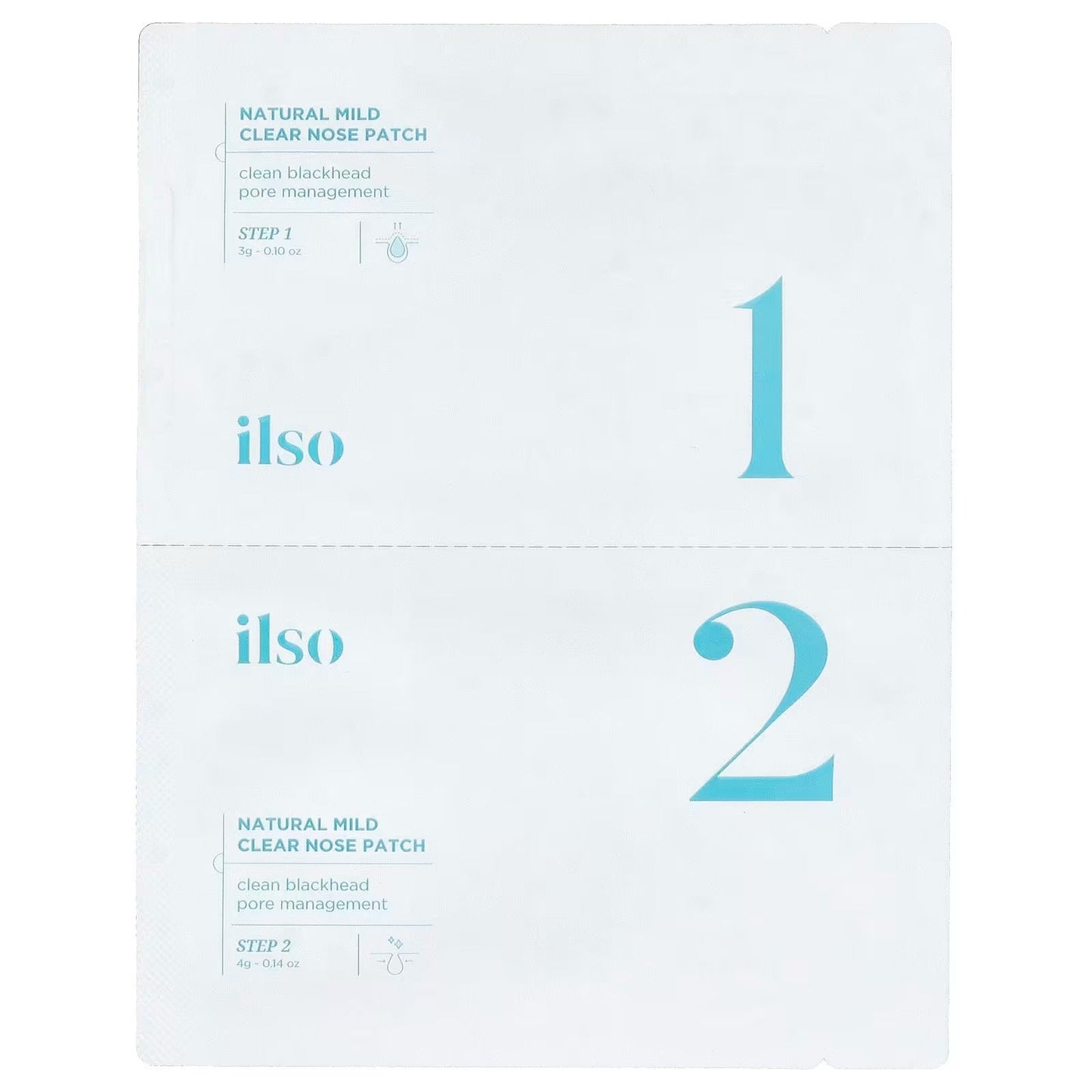 ILSO Natural Mild Clear Nose Patch Set + 40 Skin Wrap Cotton Pads (Sebum Softener & Pore Care Kit）
