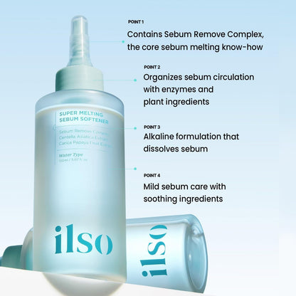 ILSO Natural Mild Clear Nose Patch Set + 40 Skin Wrap Cotton Pads (Sebum Softener & Pore Care Kit）