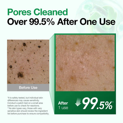 Cleansing pores results: pores cleaned after one use