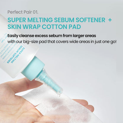 ILSO Natural Mild Clear Nose Patch Set + 40 Skin Wrap Cotton Pads (Sebum Softener & Pore Care Kit）