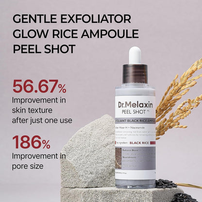 Dr. Melaxin Peel Shot Exfoliating Black Rice Ampoule (80ml)