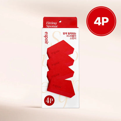 ESPOIR Fitting Sponge Handy Makeup Puff Set (4pcs)