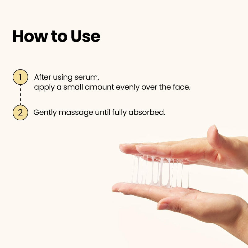 Hands squeezing a thin line of cream from the tube for face application