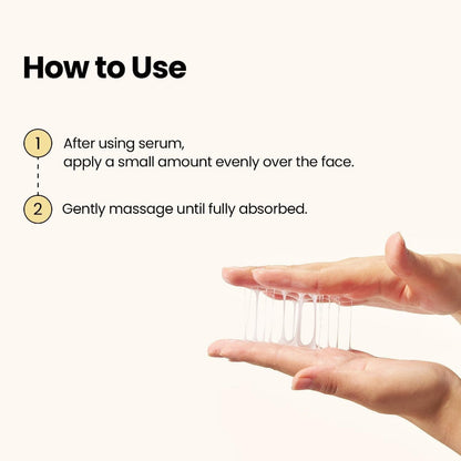 Hands squeezing a thin line of cream from the tube for face application