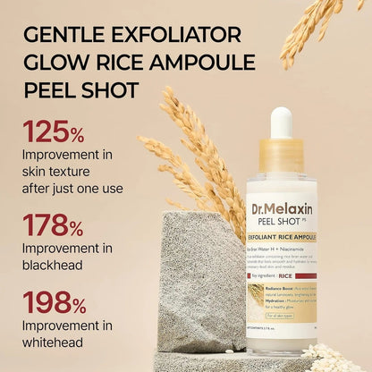 Dr. Melaxin Peel Shot Exfoliating White Rice Ampoule (80ml)